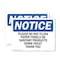 Signmission Please Do Not Flush Paper Towels Or Sanitary, 10 in W x Rectangle, Plastic OS-2PACK-NS-P-710-L-17381 - alternate 1